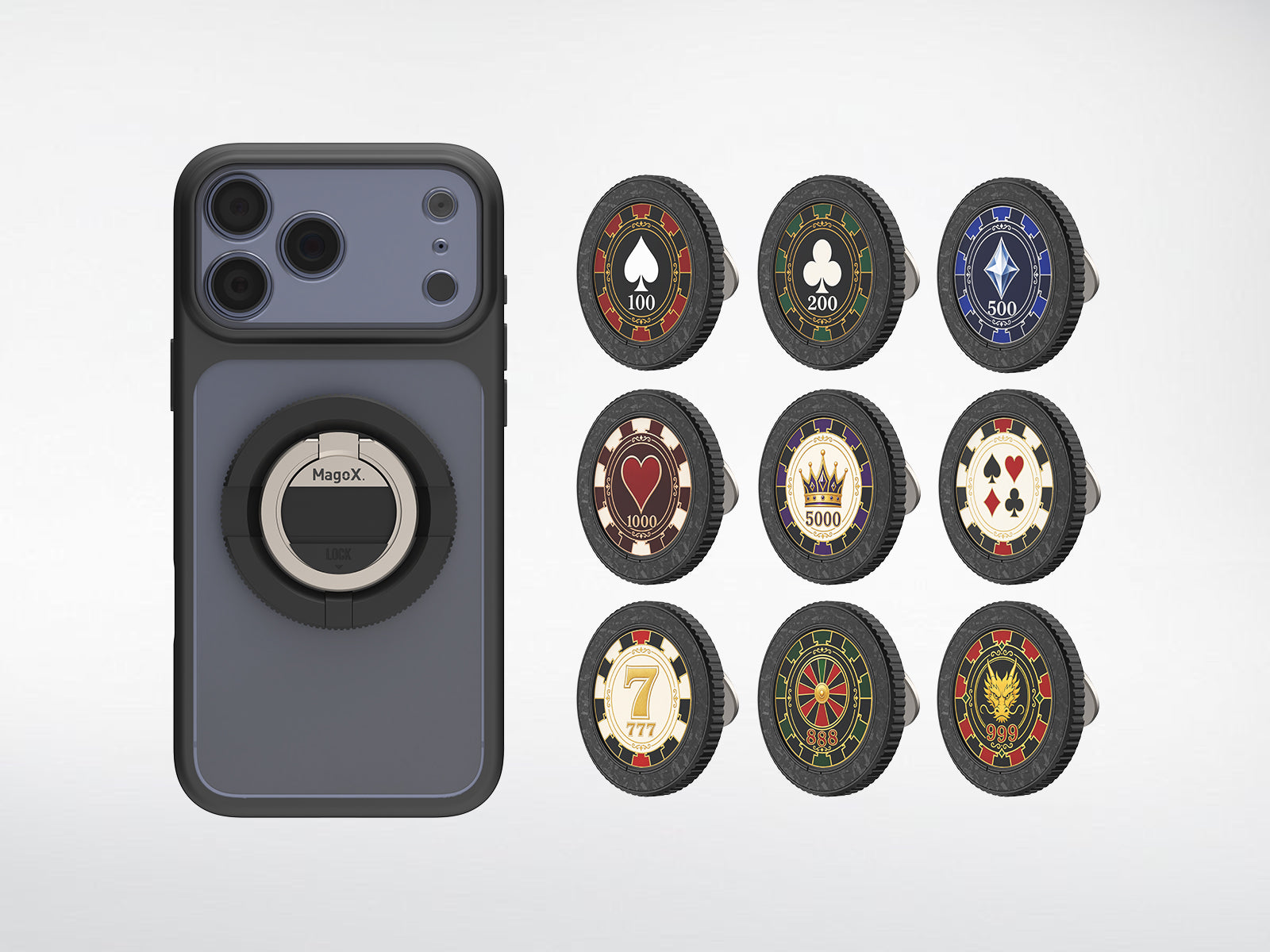 MagoX Casino Series faceplate designs