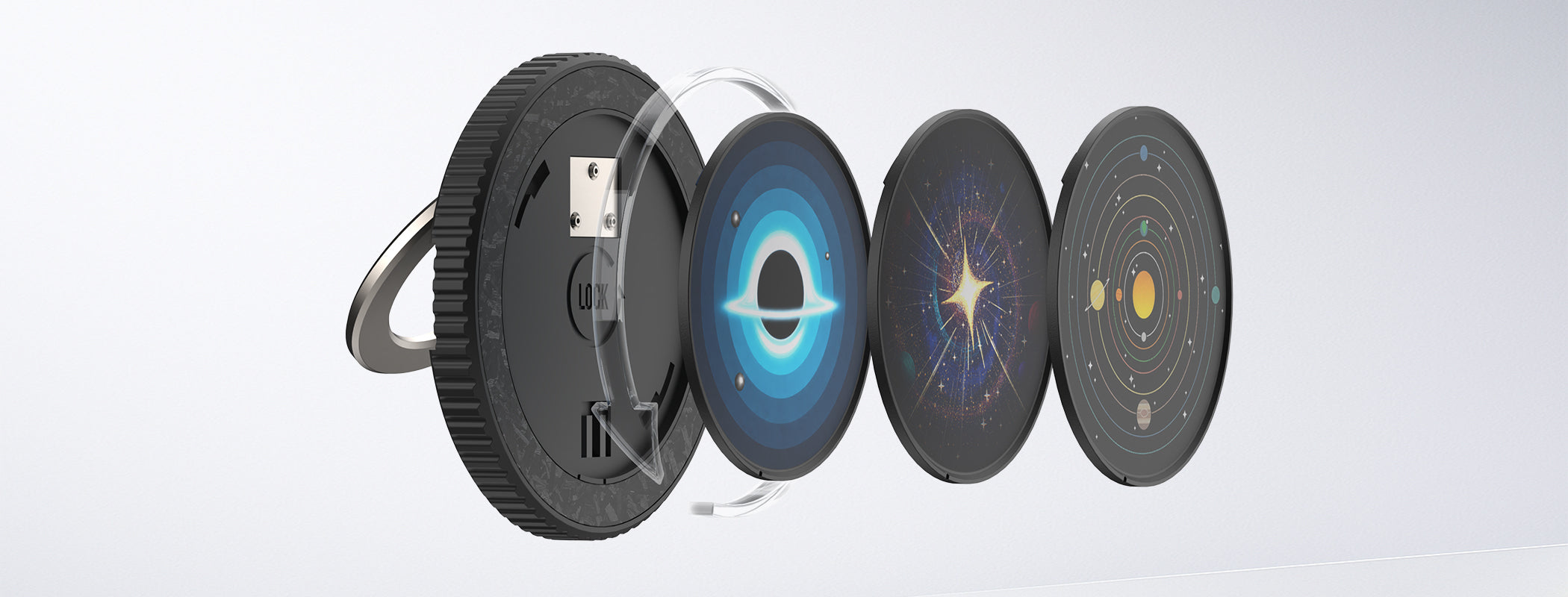 MagoX magnetic accessory with changeable faceplate designs